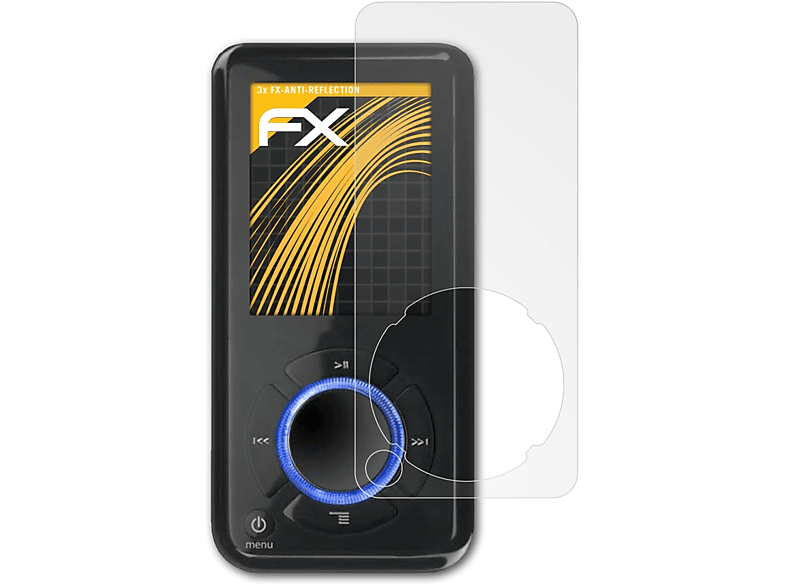 FX-Antireflex Sandisk 3x Sansa ATFOLIX Displayschutz(für E200)