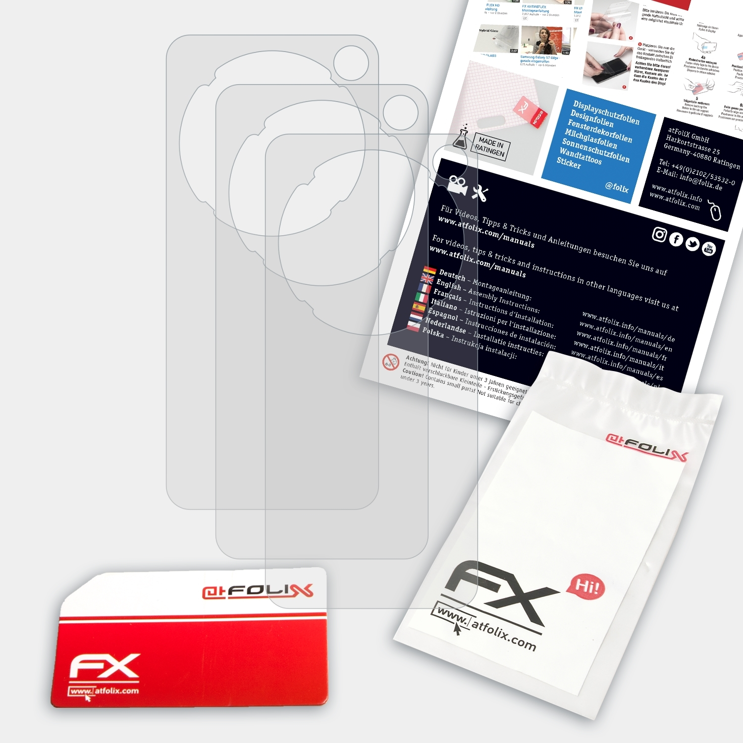 E200) ATFOLIX Sandisk Displayschutz(für 3x FX-Antireflex Sansa