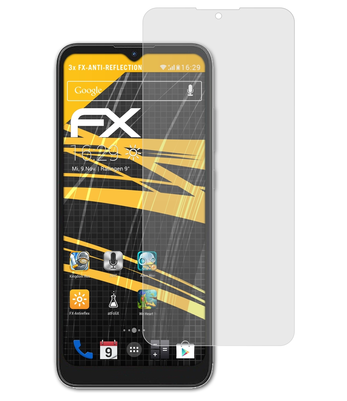 C21) FX-Antireflex ATFOLIX Nokia Displayschutz(für 3x