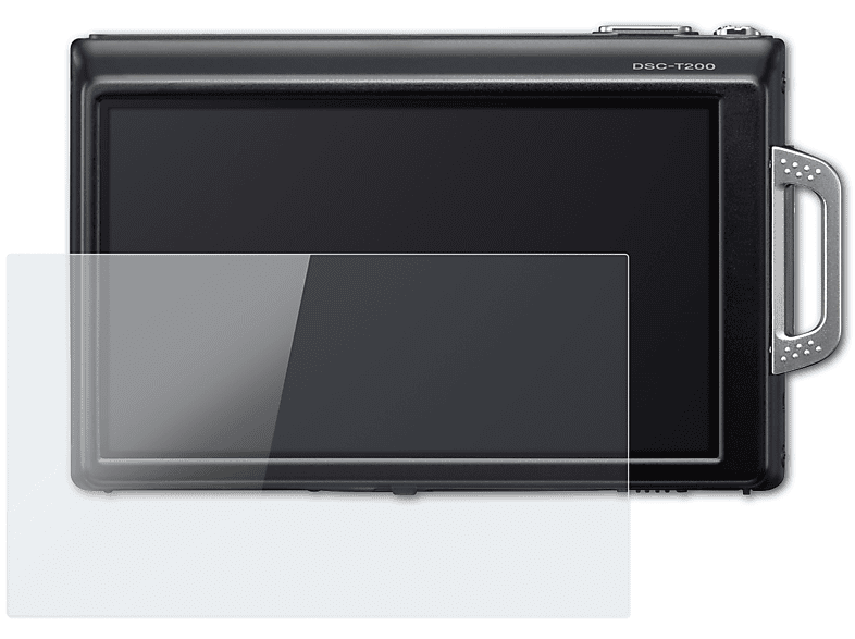 ATFOLIX FX-Hybrid-Glass Sony Schutzglas(für DSC-T200)