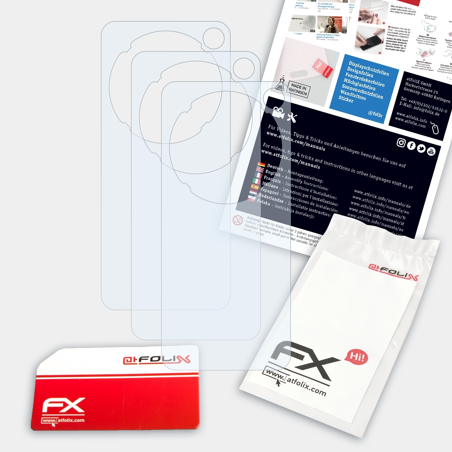 ATFOLIX 3x FX-Clear Displayschutz(für E200) Sansa Sandisk