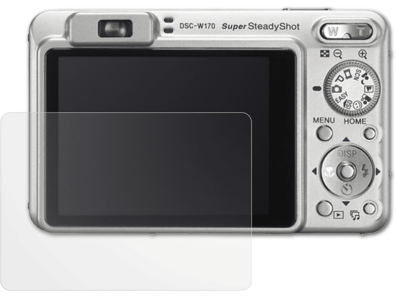 3x DSC-W170) Displayschutz(für Sony FX-Antireflex ATFOLIX