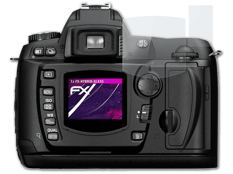 Nikon FX-Hybrid-Glass D70) ATFOLIX Schutzglas(für
