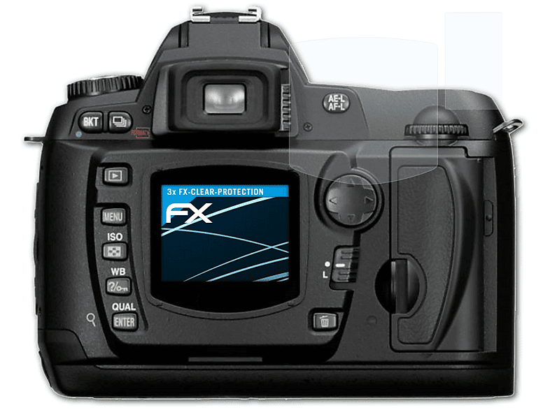 ATFOLIX 3x FX-Clear D70) Displayschutz(für Nikon