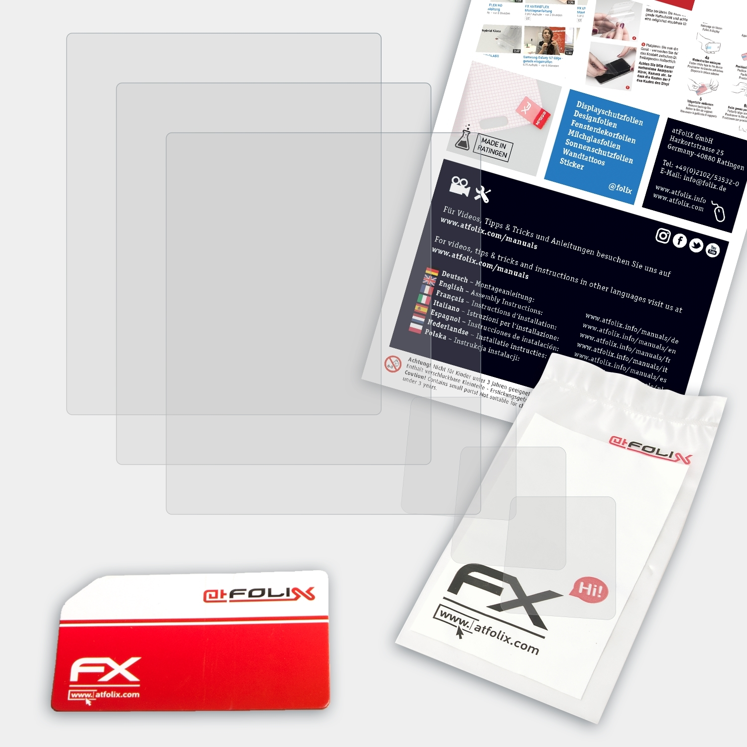 ATFOLIX 3x FX-Antireflex Displayschutz(für (DSLR-A850)) Alpha a850 Sony