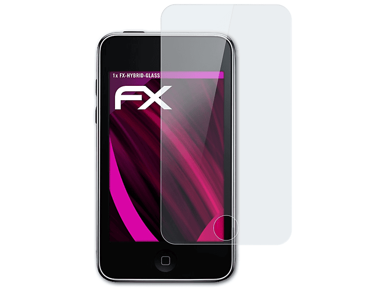 ATFOLIX FX-Hybrid-Glass Schutzglas(für Apple iPod touch 3G)