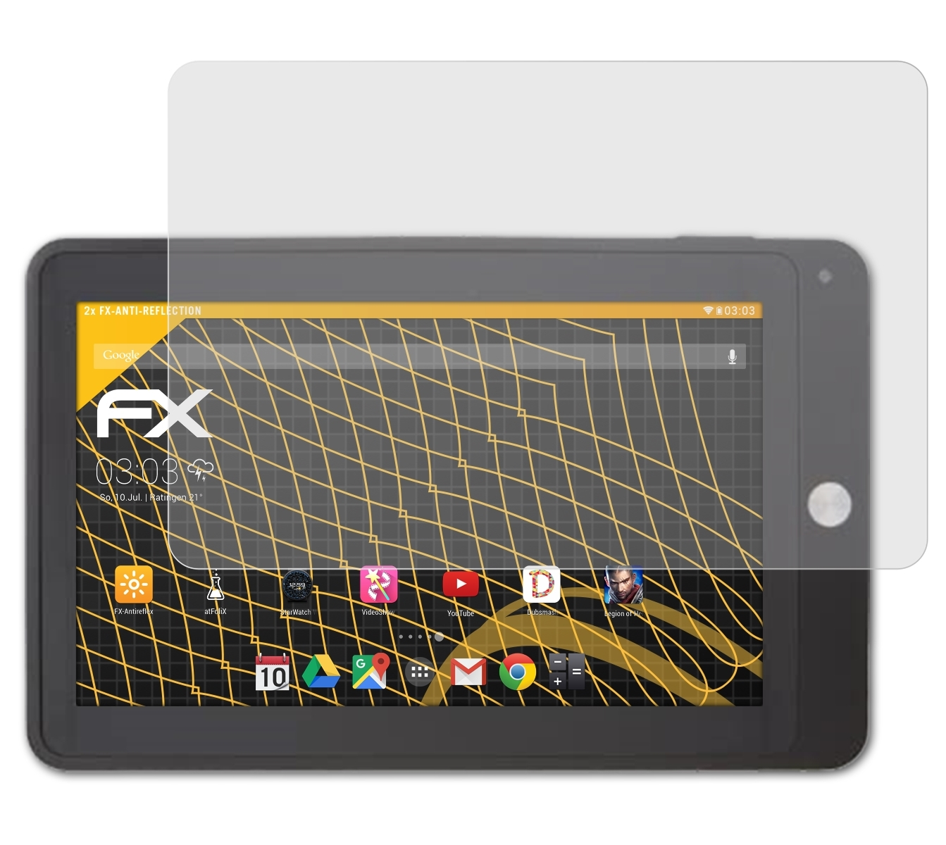 ATFOLIX 2x FX-Antireflex MT7) Smartbook SURFER360 Displayschutz(für
