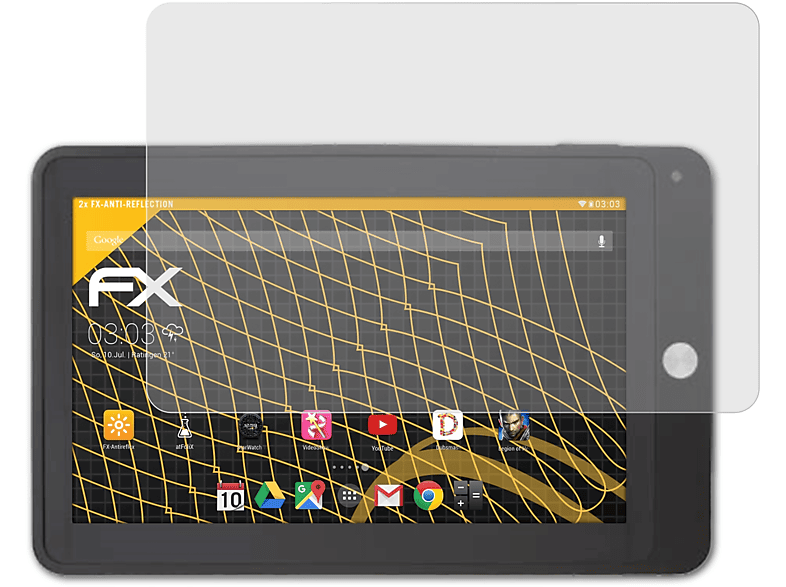 ATFOLIX 2x FX-Antireflex SURFER360 Displayschutz(für Smartbook MT7)