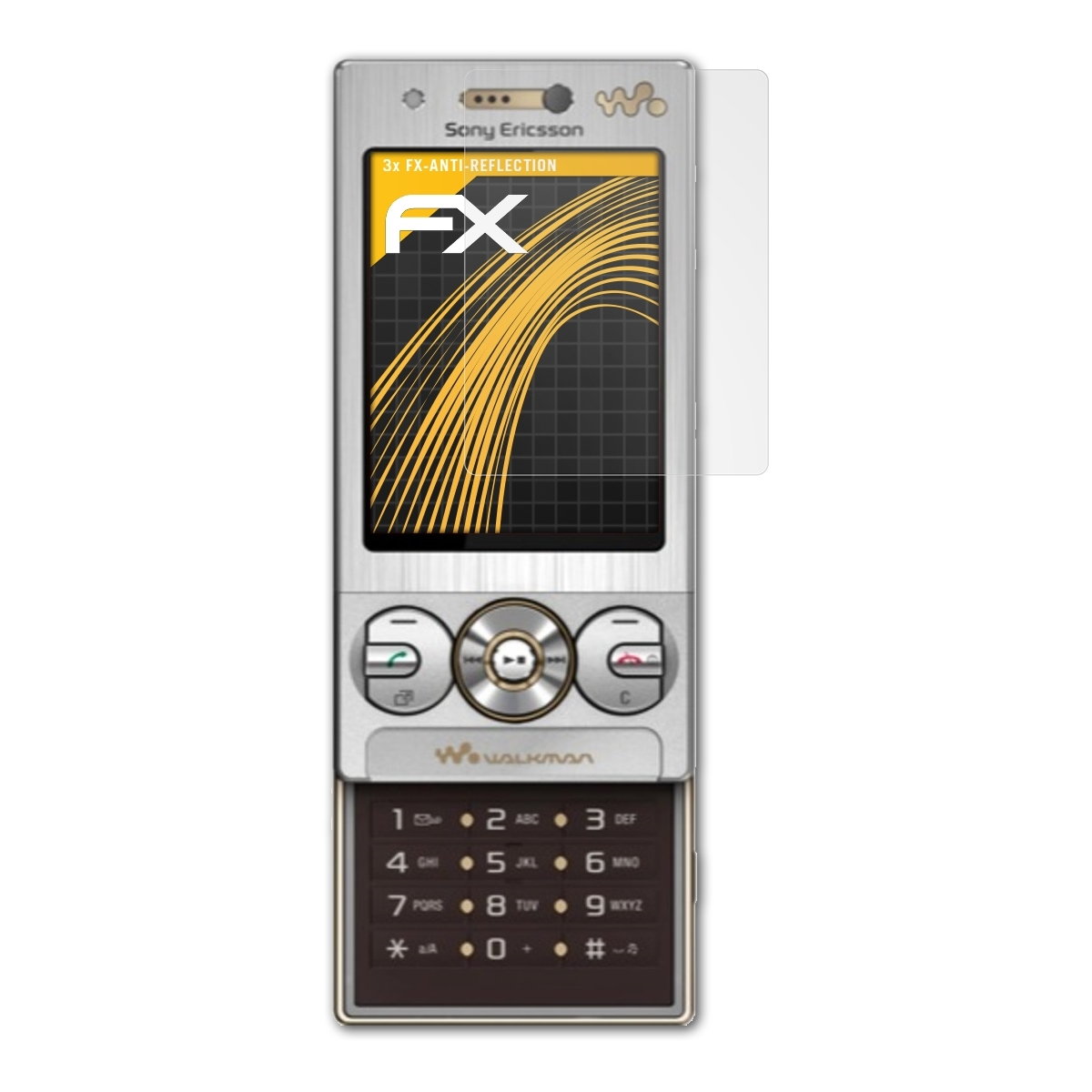 ATFOLIX 3x FX-Antireflex W705) Sony-Ericsson Displayschutz(für