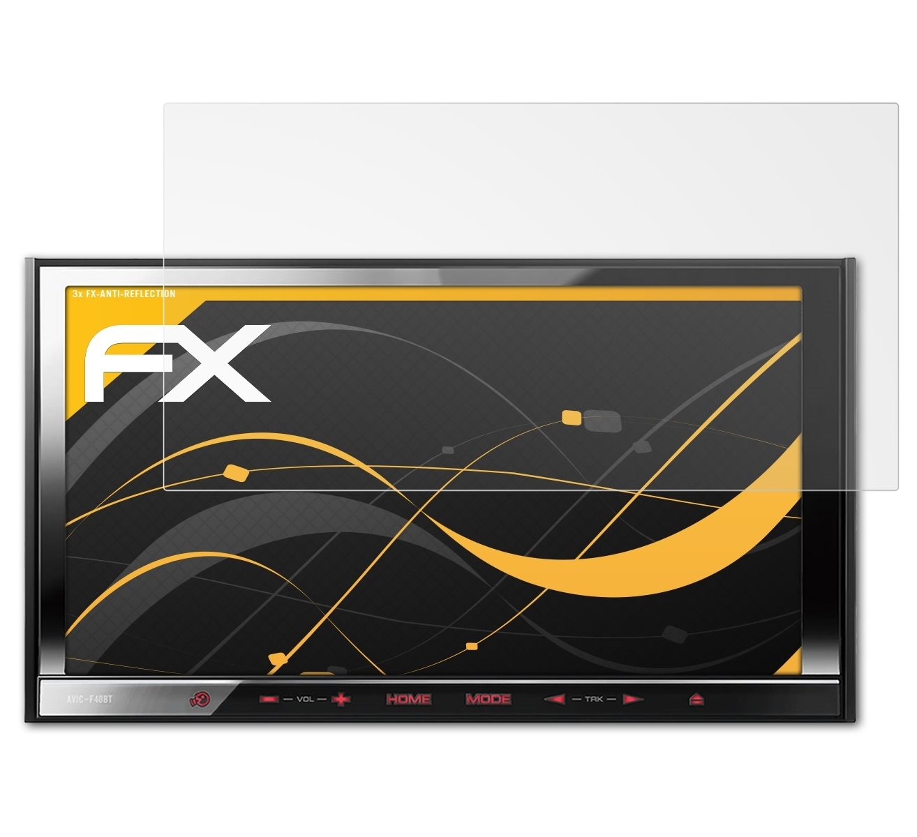 ATFOLIX 3x Pioneer Displayschutz(für Avic-F40BT) FX-Antireflex