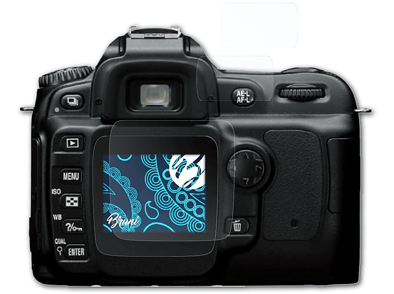 Basics-Clear 2x D50) Schutzfolie(für BRUNI Nikon