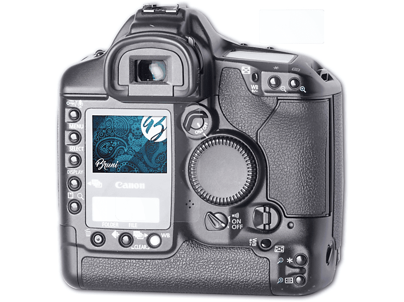 II) Mark BRUNI 2x Basics-Clear 1Ds EOS Schutzfolie(für Canon