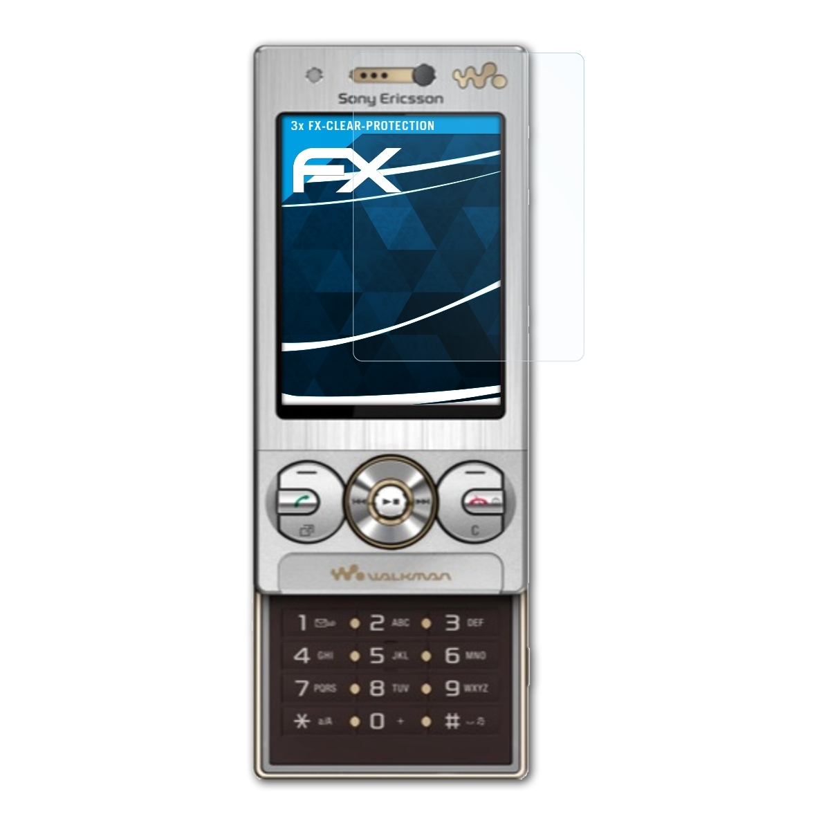 3x Sony-Ericsson Displayschutz(für FX-Clear ATFOLIX W705)