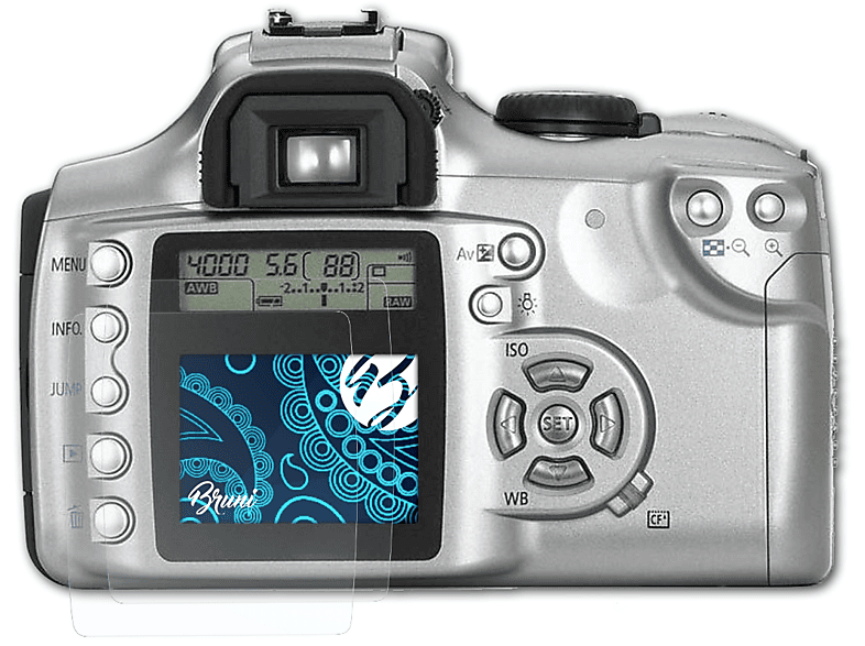 300D) BRUNI Canon EOS Basics-Clear 2x Schutzfolie(für