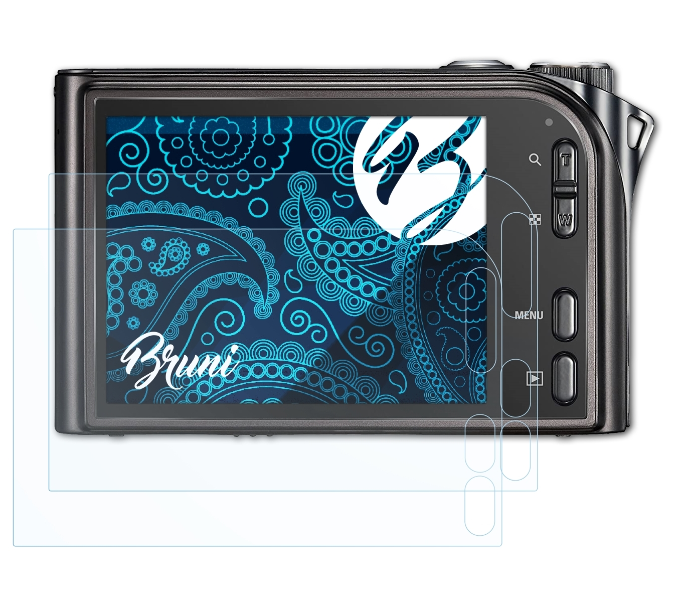 Basics-Clear 2x BRUNI Schutzfolie(für Samsung NV100 HD)