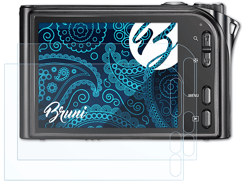 BRUNI 2x Basics-Clear Schutzfolie(für Samsung NV100 HD)