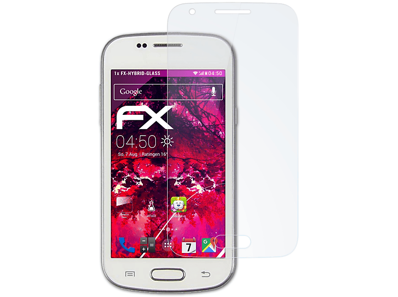 ATFOLIX FX-Hybrid-Glass Schutzglas(für Samsung Galaxy Trend II Duos (GT-S7572))