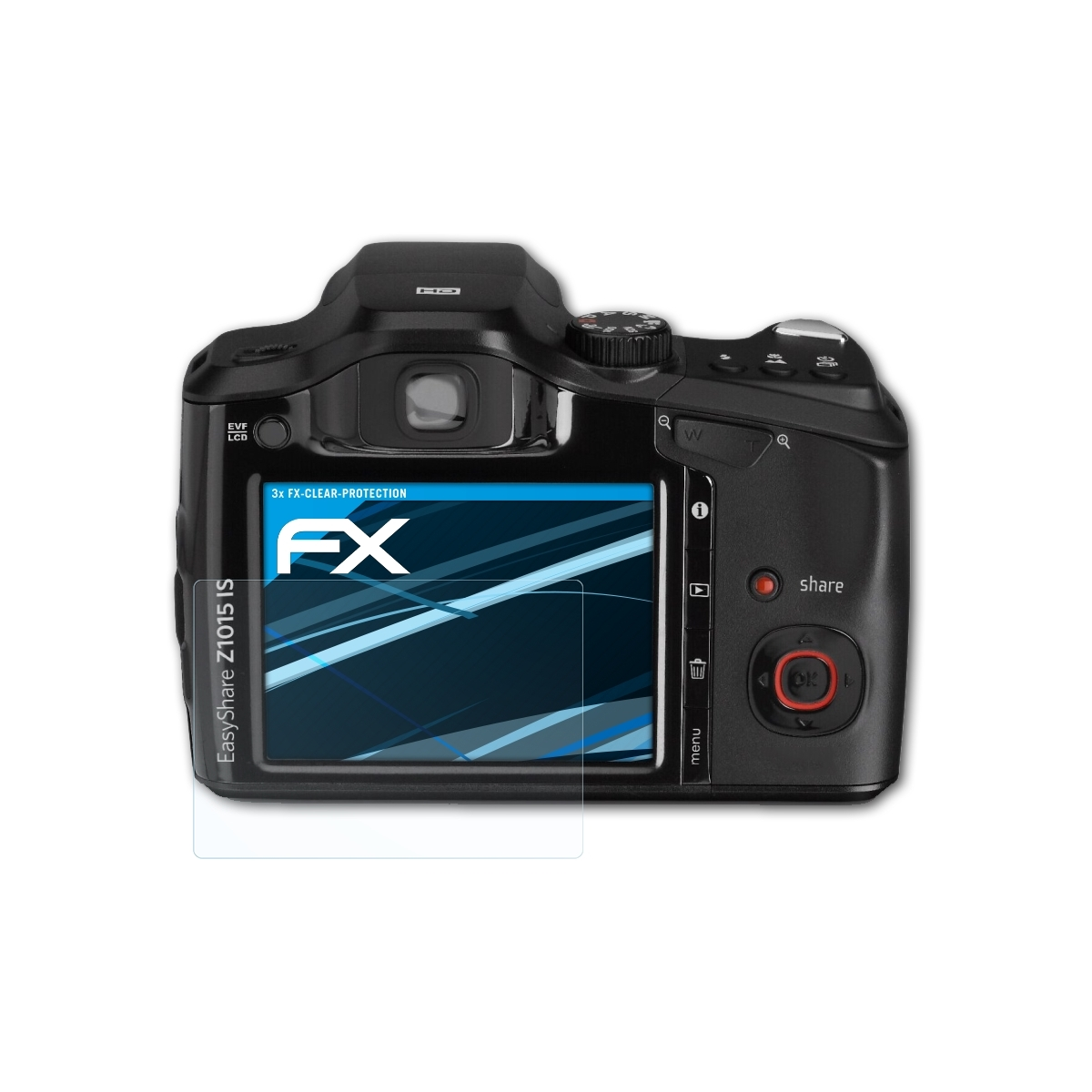ATFOLIX 3x FX-Clear EasyShare IS) Displayschutz(für Z1015 Kodak