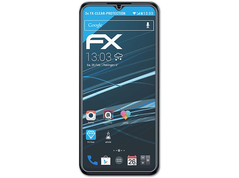 3x ATFOLIX A77 Displayschutz(für 5G) Oppo FX-Clear