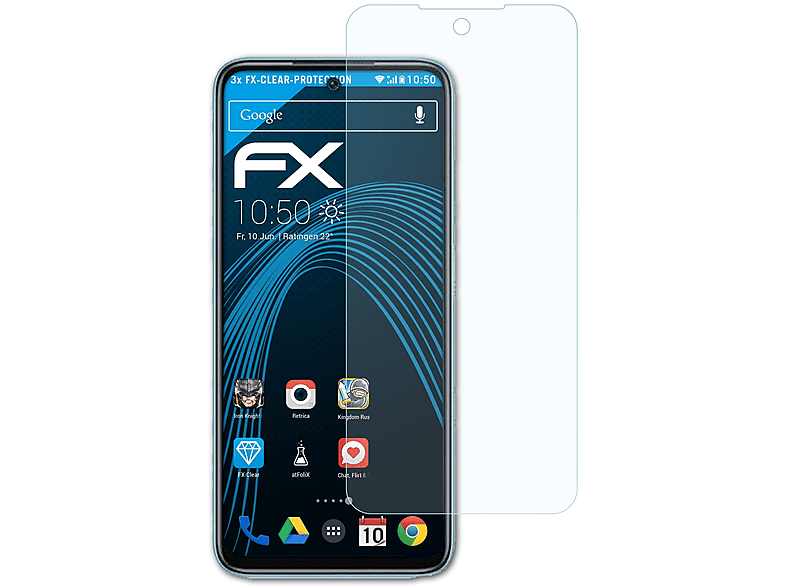 FX-Clear Redmi Xiaomi 10 ATFOLIX 3x Displayschutz(für (2022))