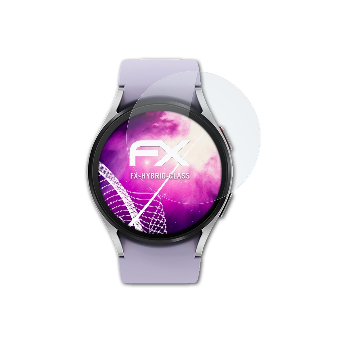 ATFOLIX Schutzglas(für Samsung Galaxy (44mm)) Watch5 FX-Hybrid-Glass