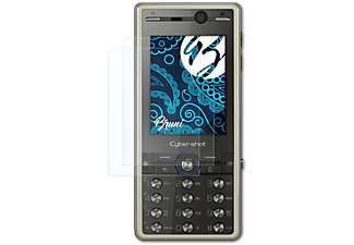 BRUNI 2x Basics-Clear Schutzfolie(für Sony-Ericsson K800i)