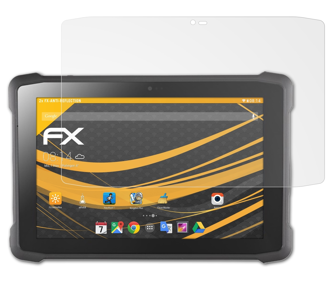 ATFOLIX 2x FX-Antireflex Displayschutz(für Pokini FS10-A) Tab