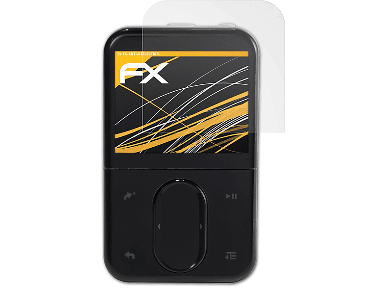 ATFOLIX 3x FX-Antireflex Displayschutz(für Creative ZEN Vision M 60 GB) | Schutzfolien & Schutzgläser