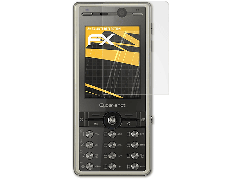 ATFOLIX 3x FX-Antireflex Sony-Ericsson Displayschutz(für K800i)