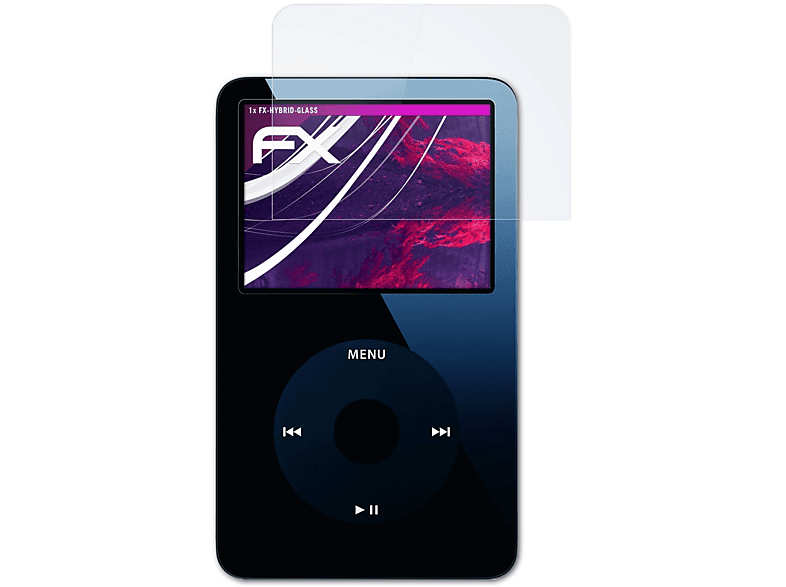 ATFOLIX FX-Hybrid-Glass Schutzglas(für Apple iPod video 5G)