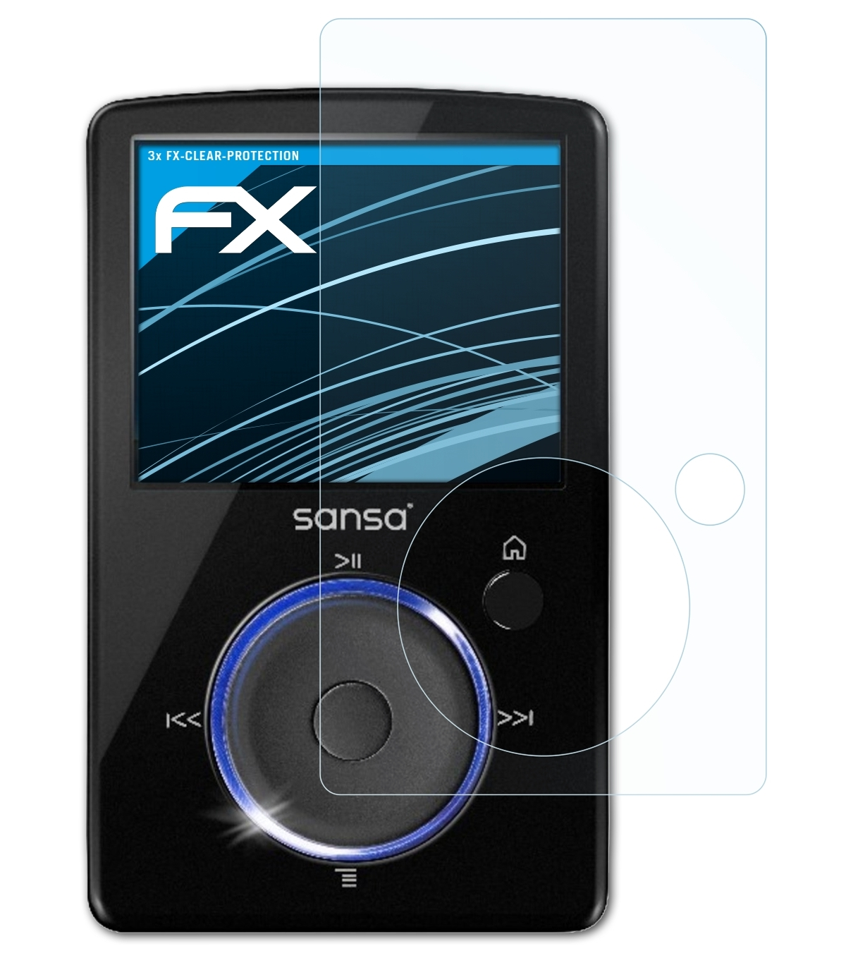 FX-Clear Displayschutz(für Sandisk Sansa ATFOLIX 3x Fuze)