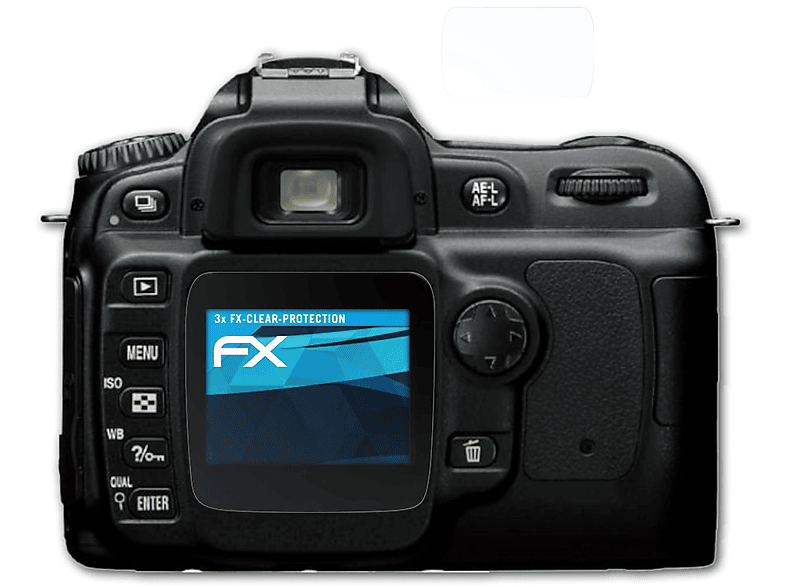 Nikon D50) 3x FX-Clear ATFOLIX Displayschutz(für