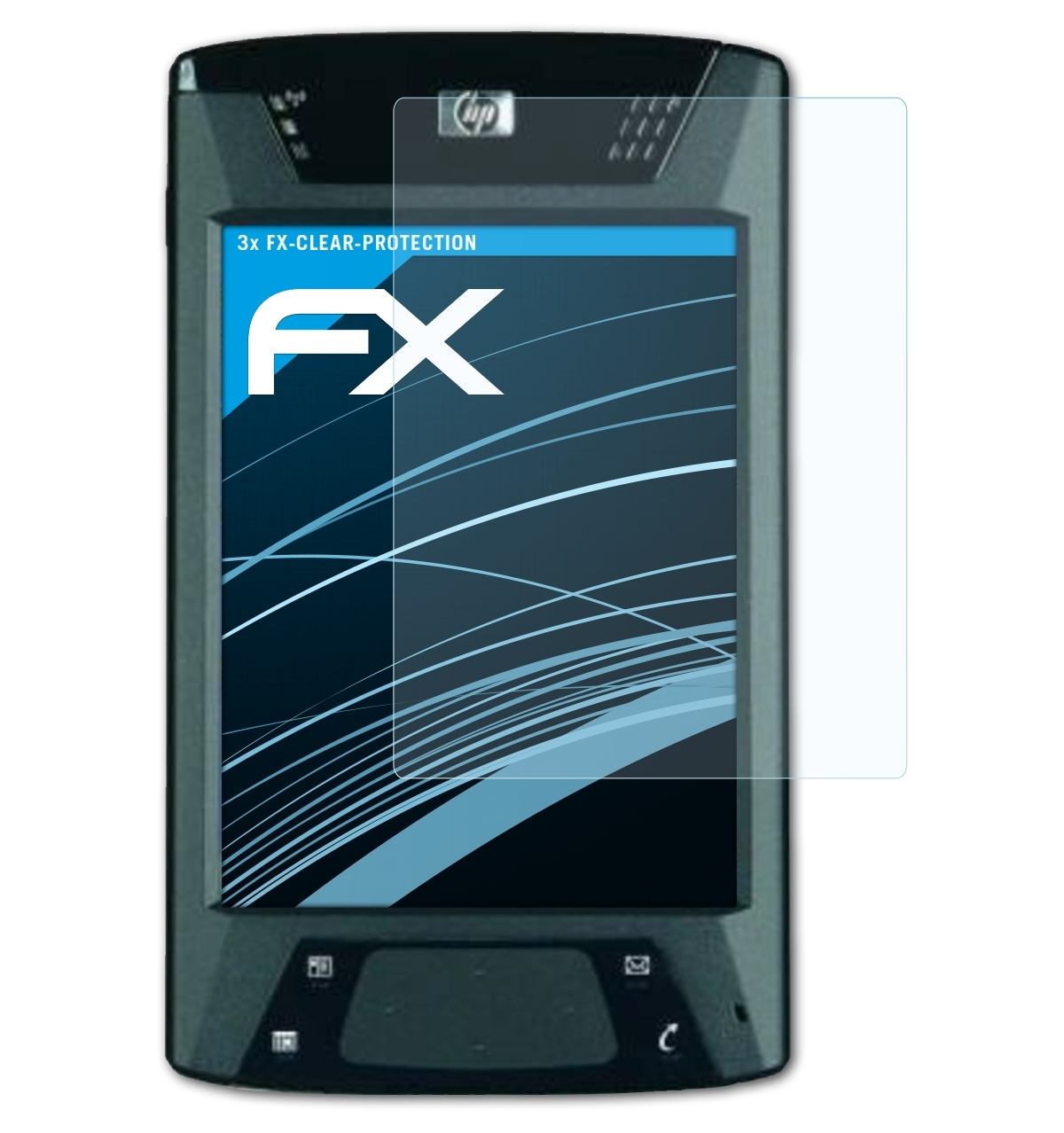 3x Displayschutz(für ATFOLIX iPaq FX-Clear HP HX4700)