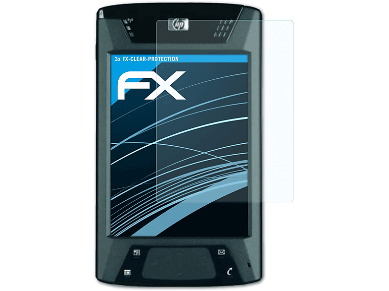 HX4700) ATFOLIX HP Displayschutz(für 3x iPaq FX-Clear