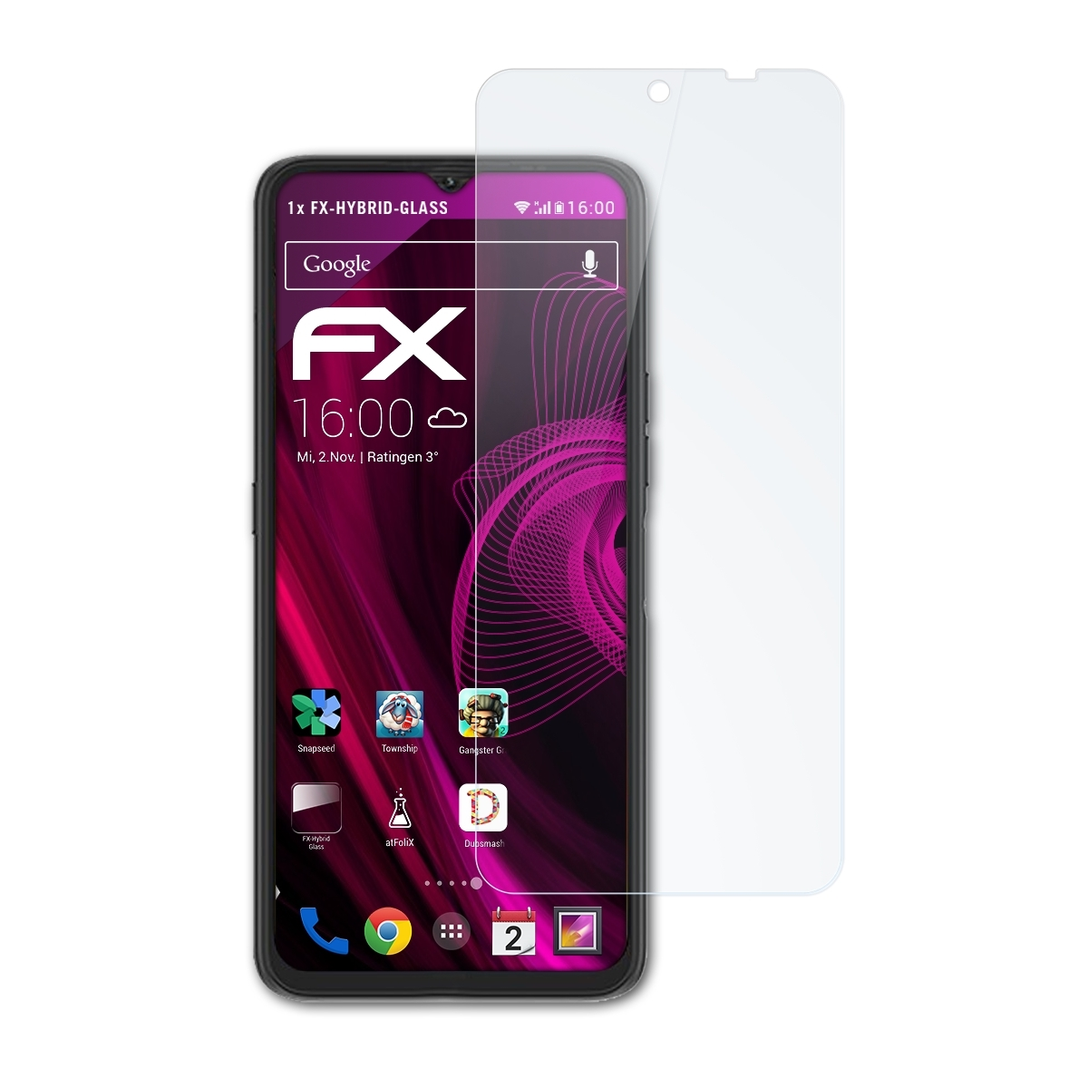 ATFOLIX FX-Hybrid-Glass Schutzglas(für Max) 7 Power UMiDigi