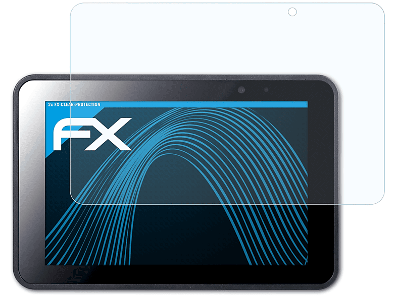 2x ATFOLIX A8B) Pokini Displayschutz(für FX-Clear Tab
