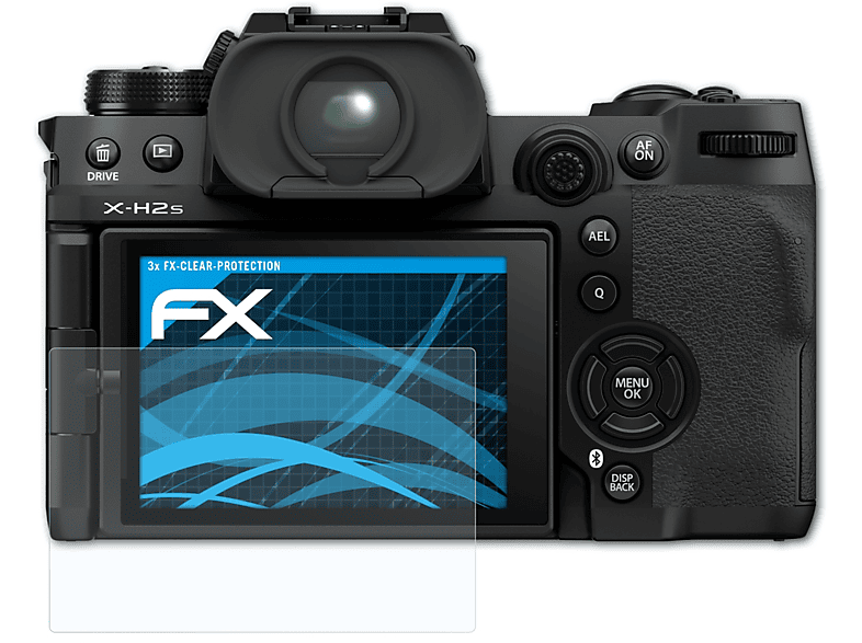 3x Displayschutz(für X-H2s) FX-Clear ATFOLIX Fujifilm