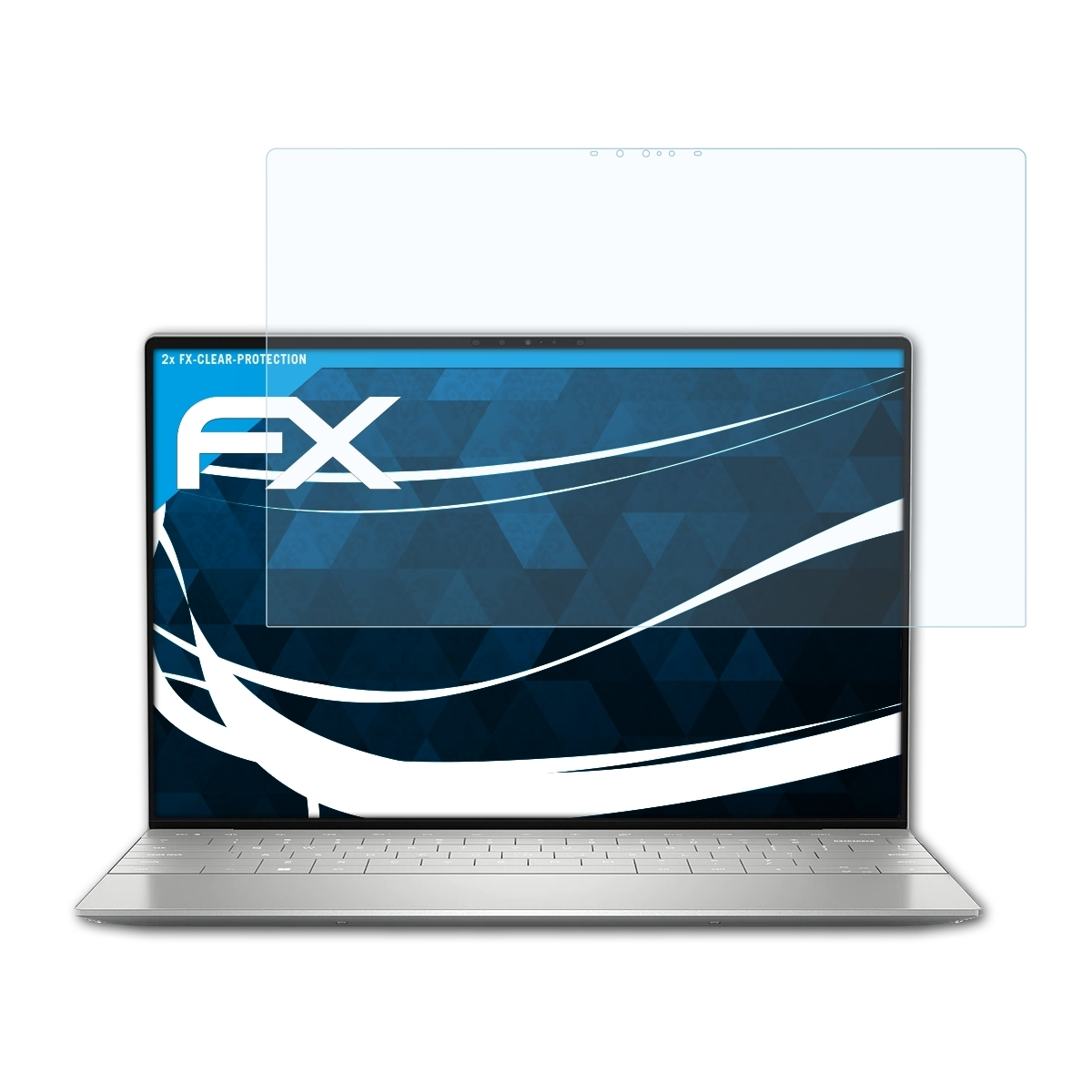 ATFOLIX 2x FX-Clear Displayschutz(für Dell XPS Plus) 13