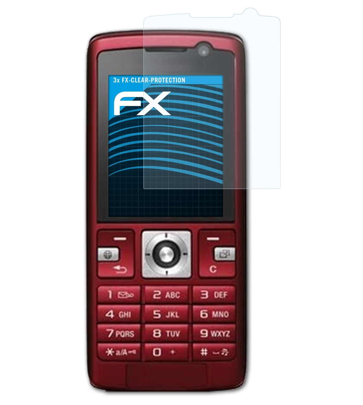 K610i) Displayschutz(für Sony-Ericsson 3x FX-Clear ATFOLIX