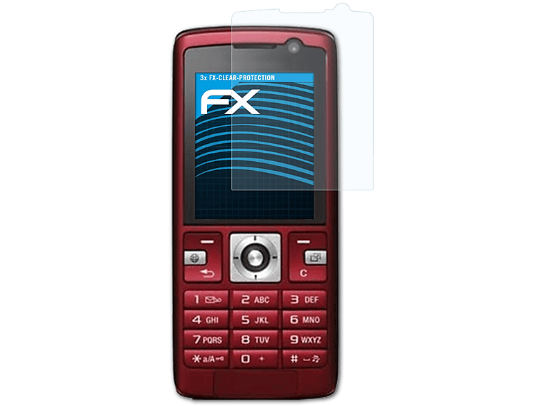 ATFOLIX 3x FX-Clear Displayschutz(für Sony-Ericsson K610i)
