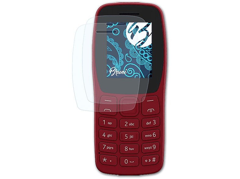 BRUNI 2x Basics-Clear Schutzfolie(für Nokia 105+ (2022))
