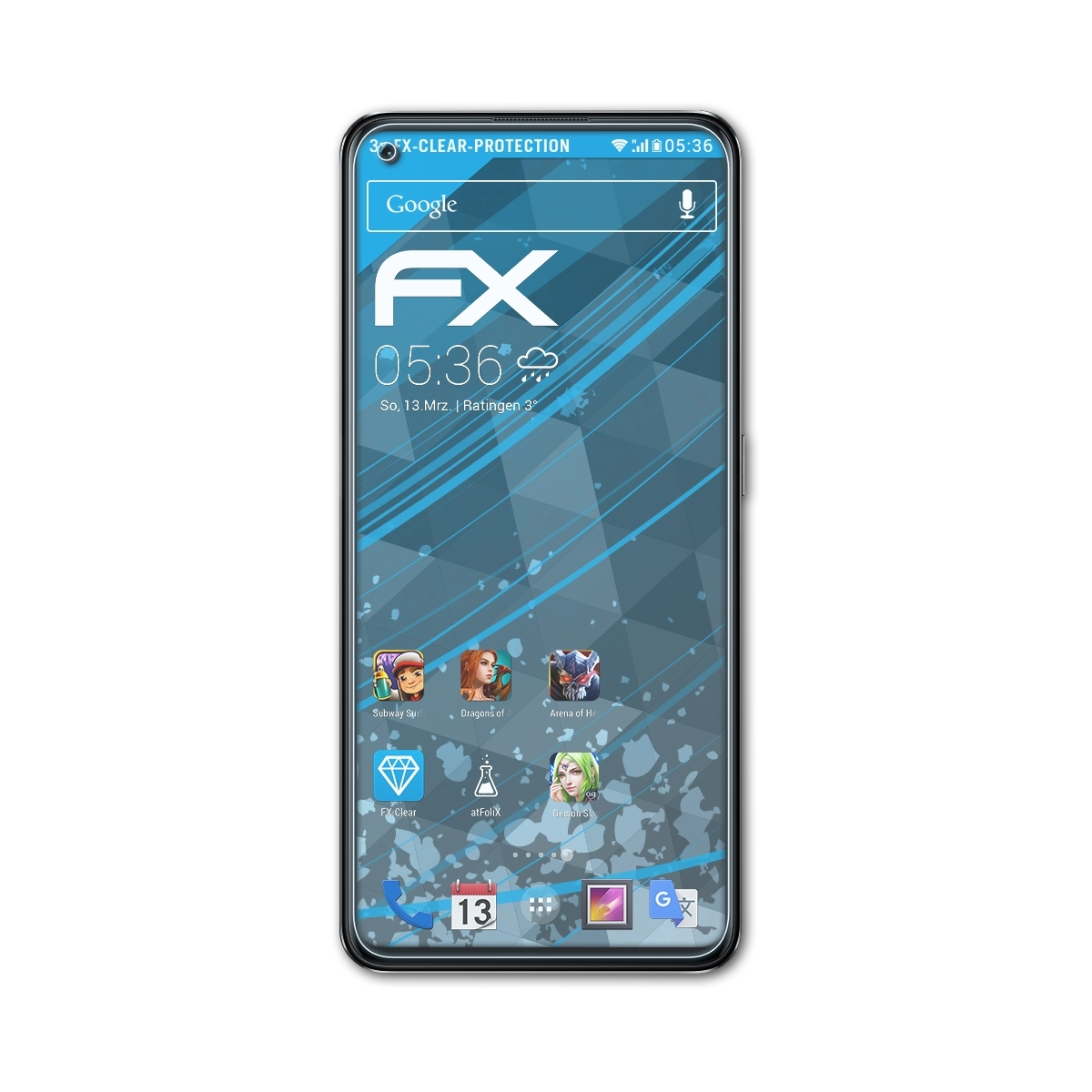 Pro) 3x K10 ATFOLIX Displayschutz(für FX-Clear Oppo