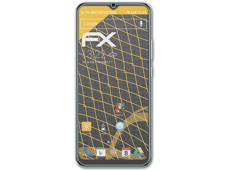 ATFOLIX 3x FX-Antireflex Displayschutz(für Realme C30)