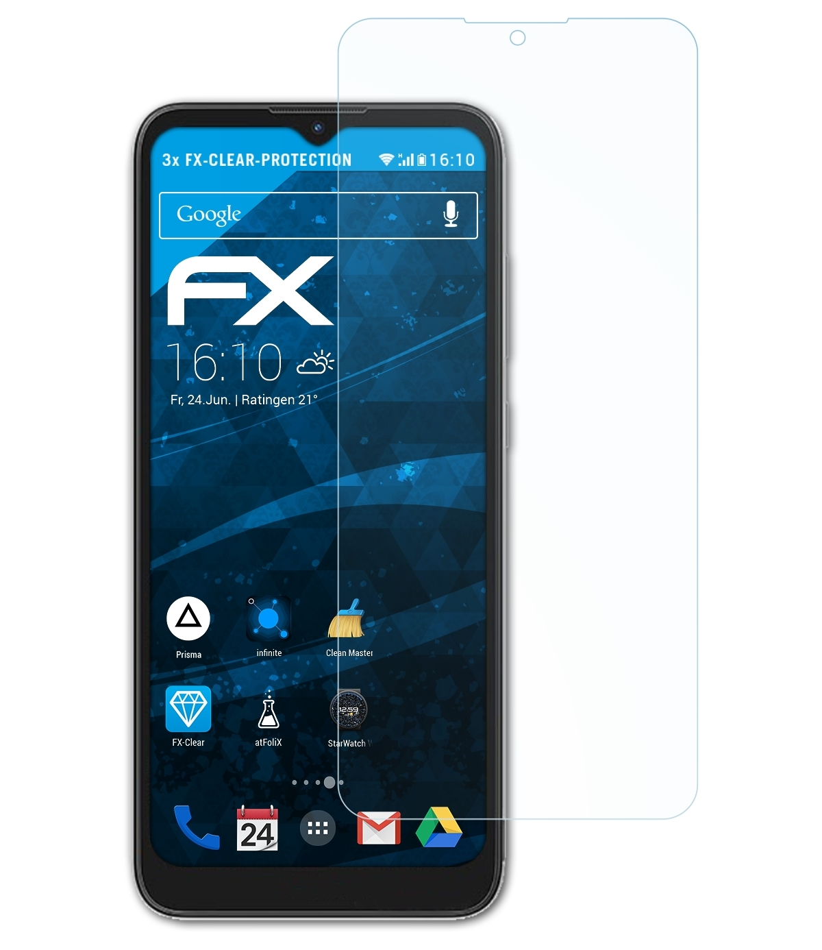 ATFOLIX 3x FX-Clear Displayschutz(für C21) Nokia