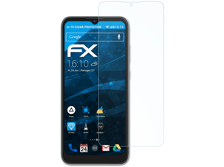 ATFOLIX 3x FX-Clear Displayschutz(für Nokia C21)