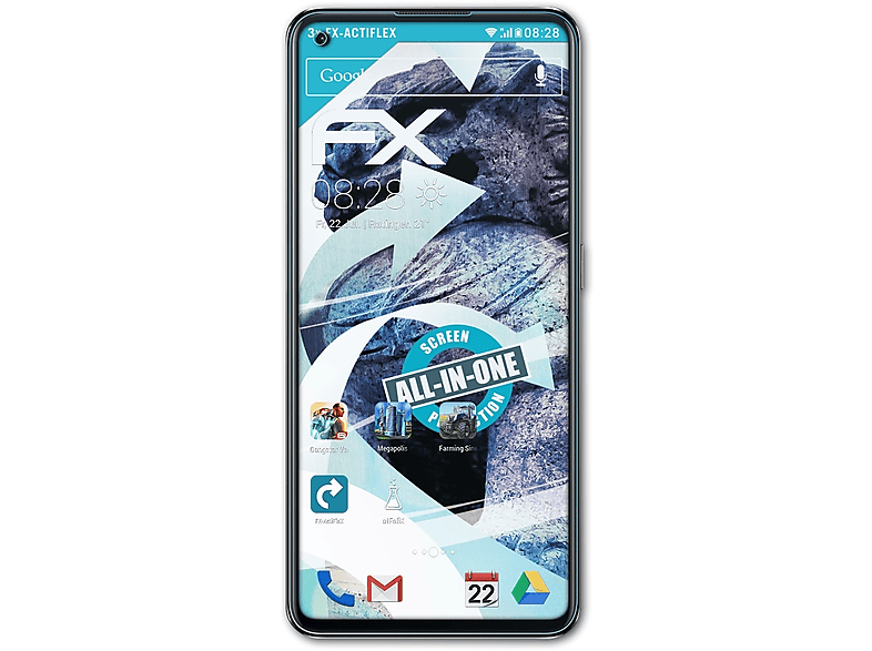 Oppo Displayschutz(für Pro) ATFOLIX 3x FX-ActiFleX K10