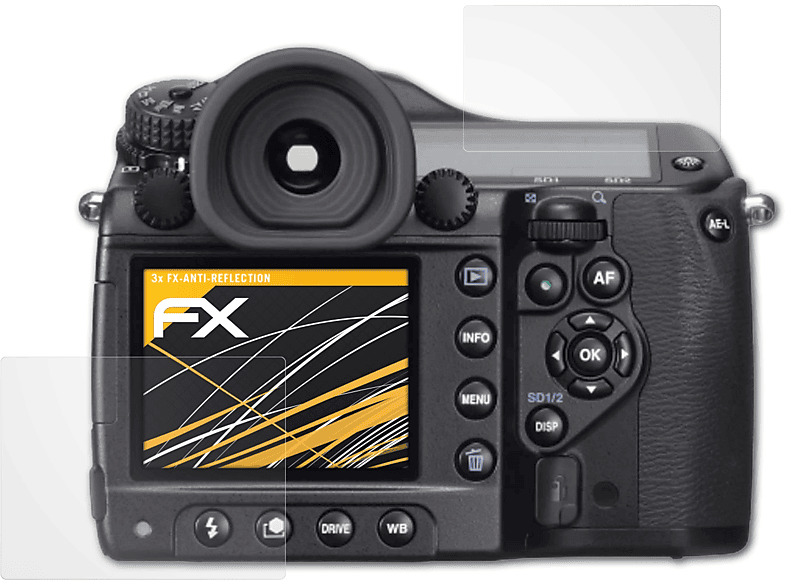 ATFOLIX 3x FX-Antireflex Displayschutz(für Pentax 645D)