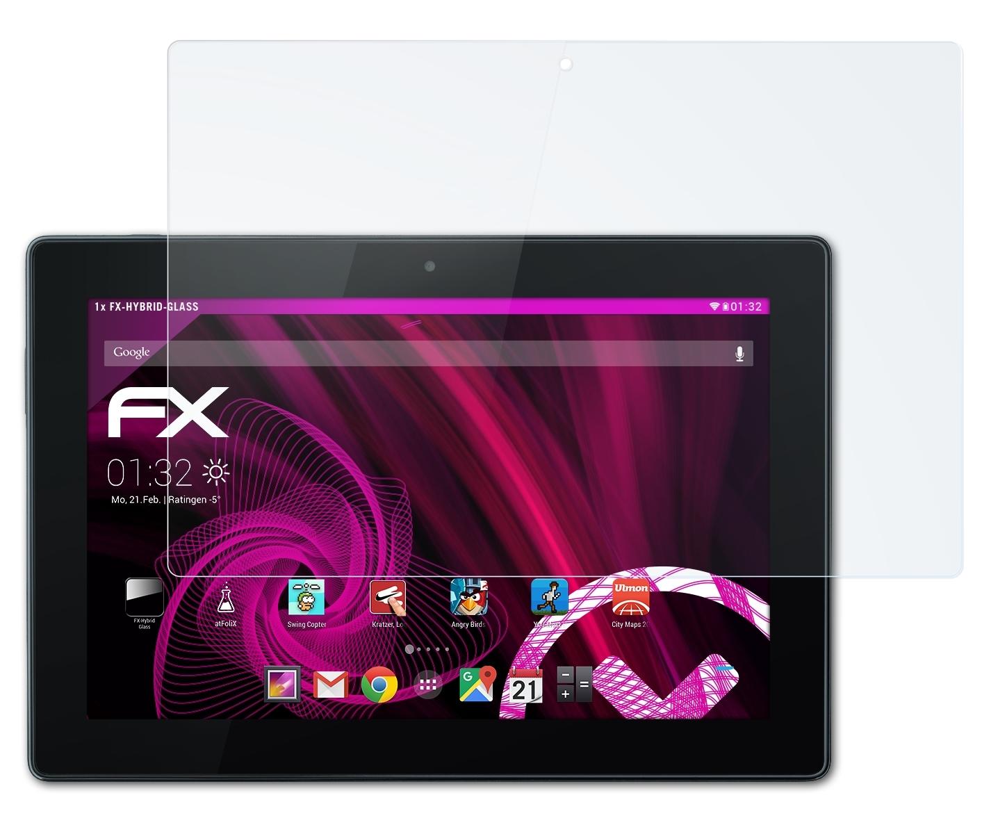 ATFOLIX FX-Hybrid-Glass Schutzglas(für Vodafone Smart 3 Tab 10)