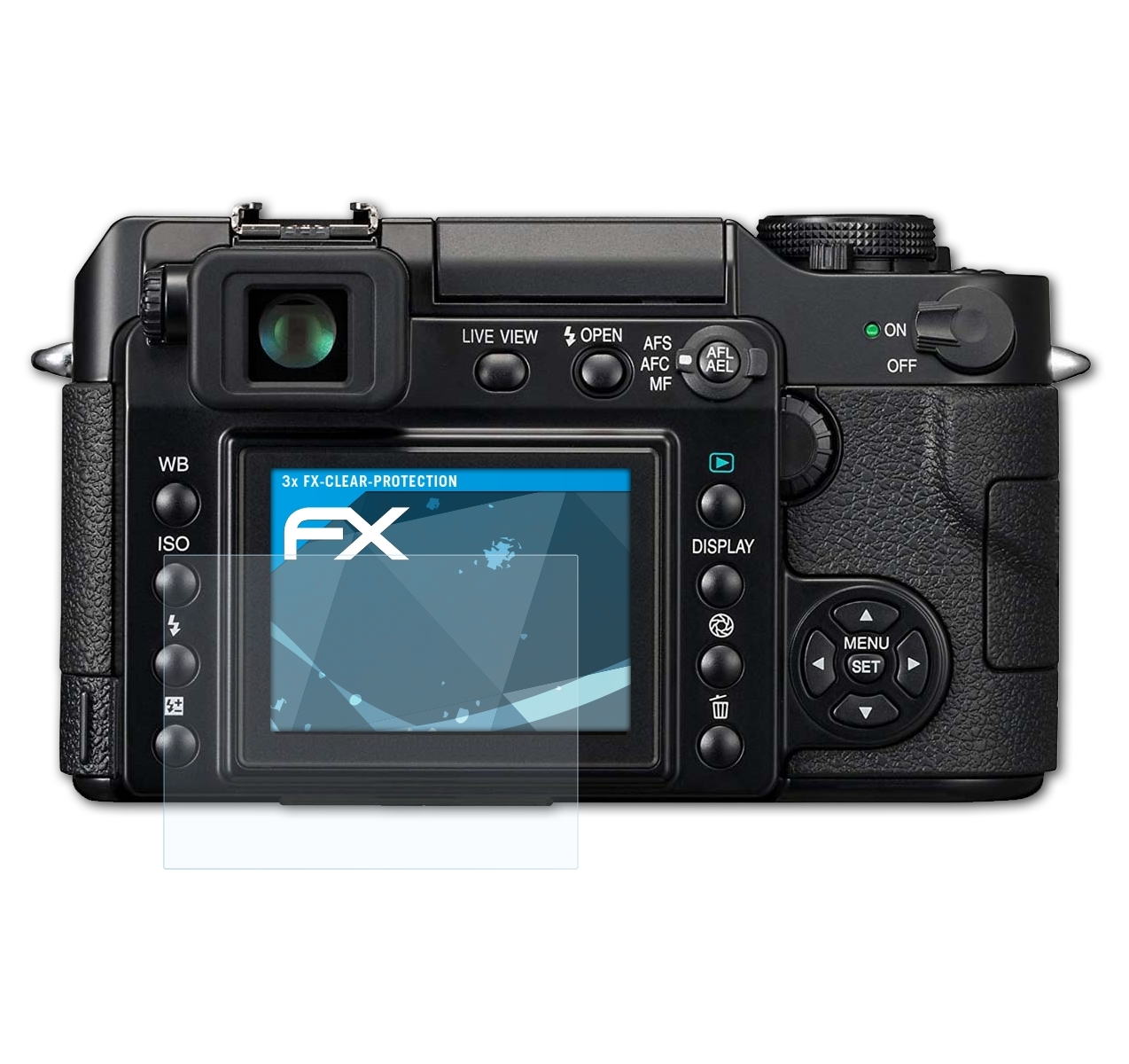 3x Lumix ATFOLIX DMC-L1) FX-Clear Panasonic Displayschutz(für