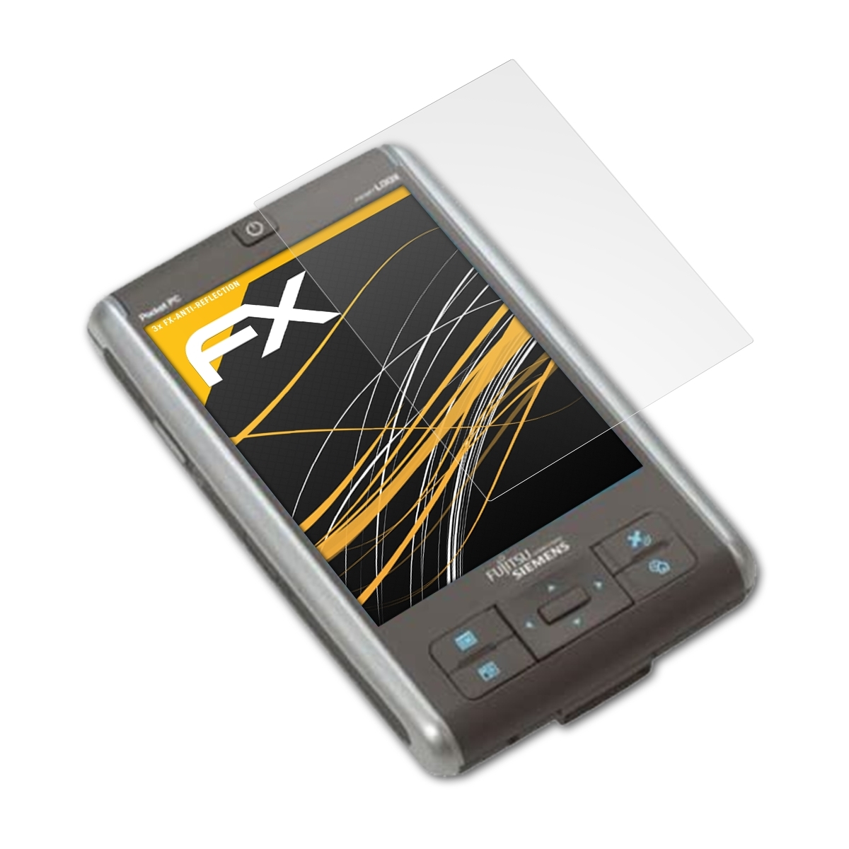 N560) Fujitsu-Siemens 3x ATFOLIX Loox FX-Antireflex Displayschutz(für